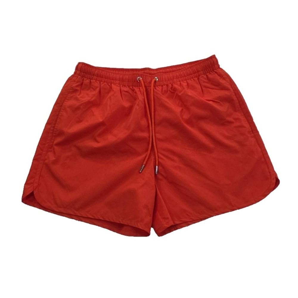Zara Shorts Lined Swim Trunks Men's M (28-30)‎ Orange NWOT 3" Inseam Elastic